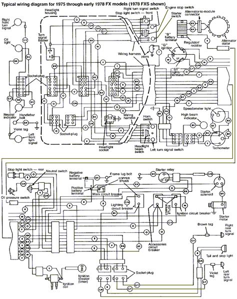 simple shovelhead wiring diagram 